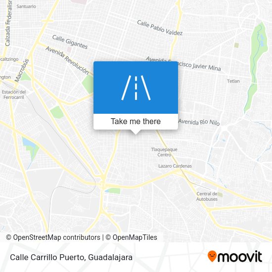 Mapa de Calle Carrillo Puerto