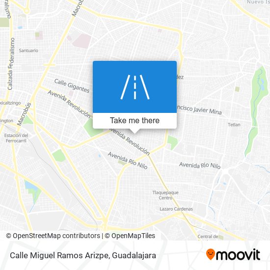 Calle Miguel Ramos Arizpe map