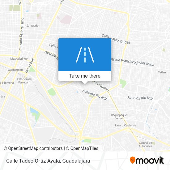 Calle Tadeo Ortiz Ayala map