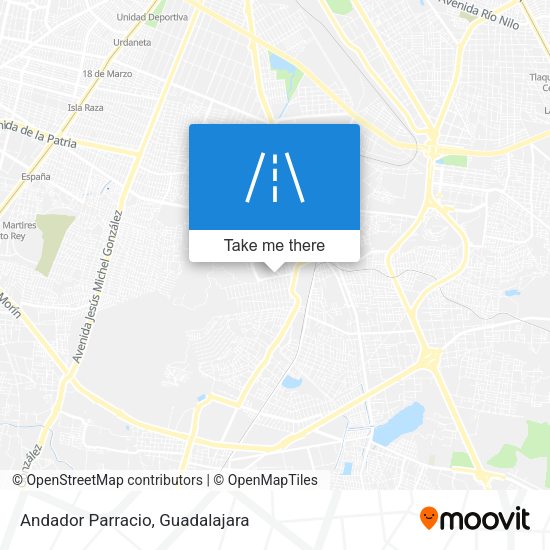 Andador Parracio map
