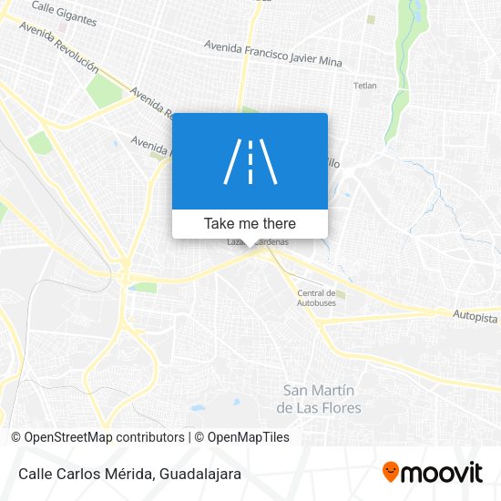 Mapa de Calle Carlos Mérida