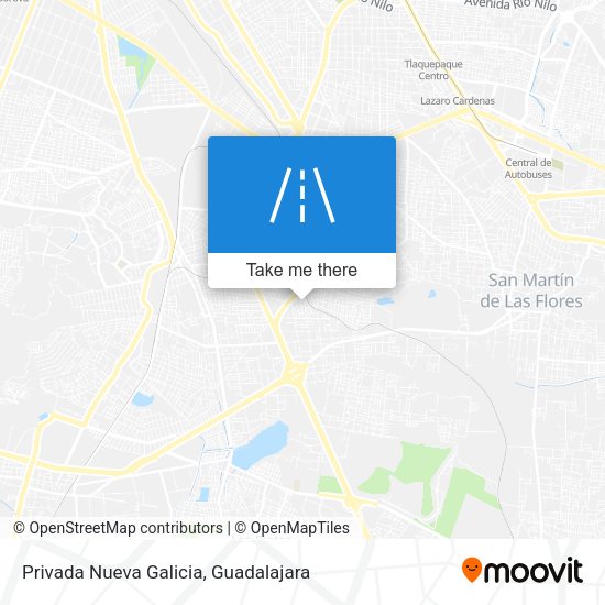Privada Nueva Galicia map