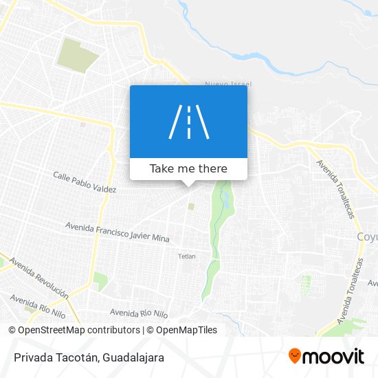 Privada Tacotán map
