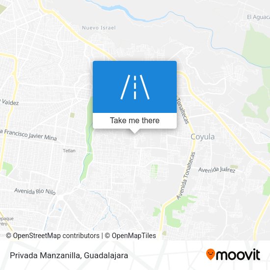 Privada Manzanilla map