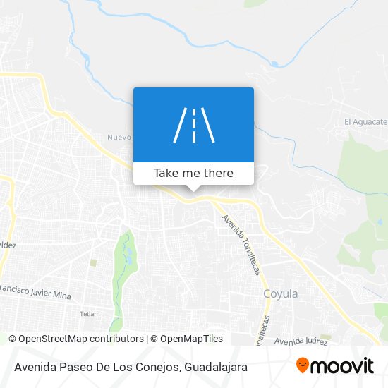 Mapa de Avenida Paseo De Los Conejos