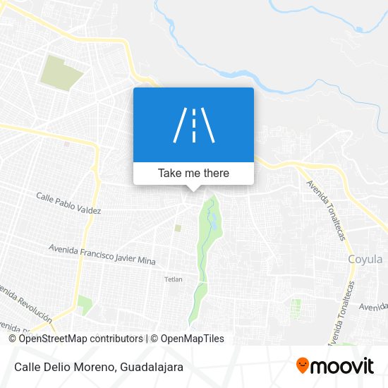 Calle Delio Moreno map