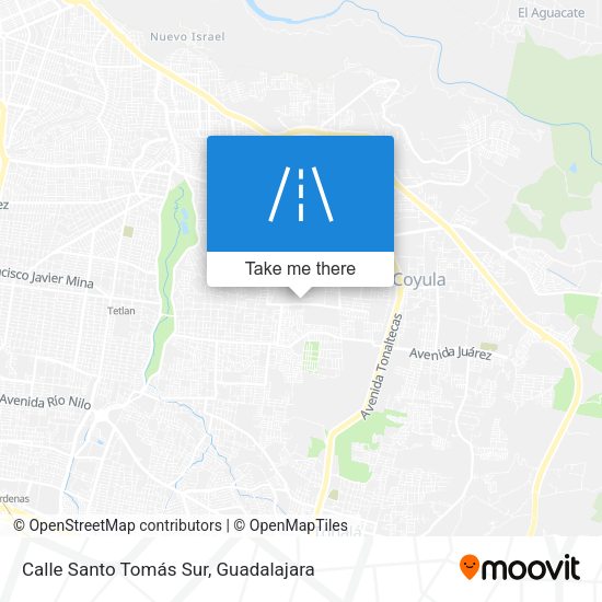 Calle Santo Tomás Sur map