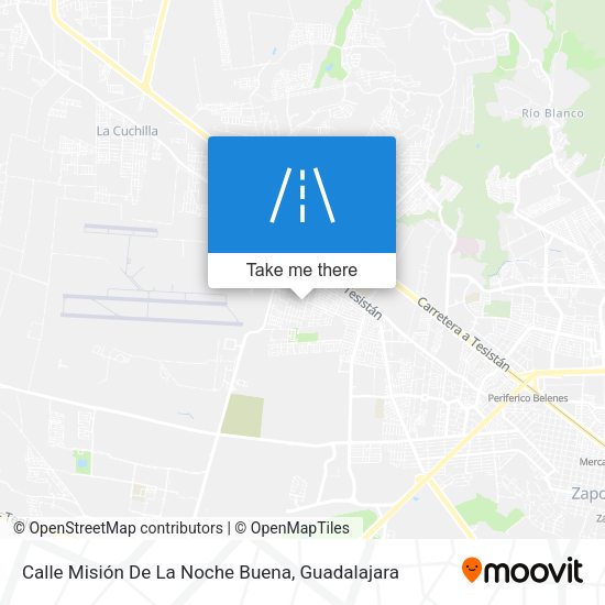 Mapa de Calle Misión De La Noche Buena