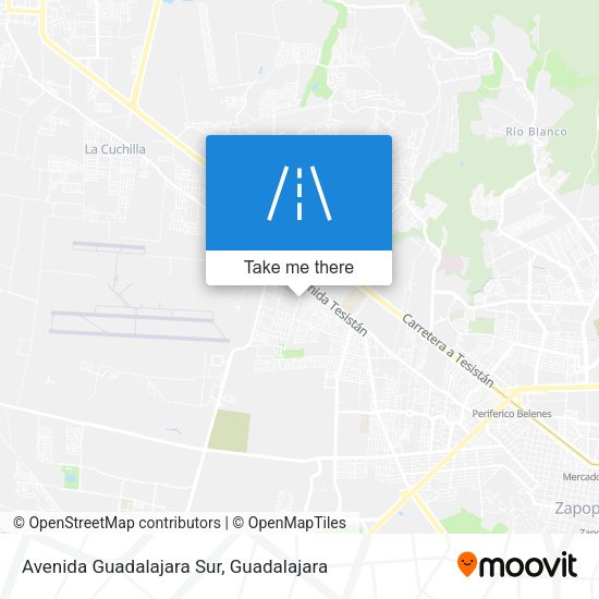 Mapa de Avenida Guadalajara Sur