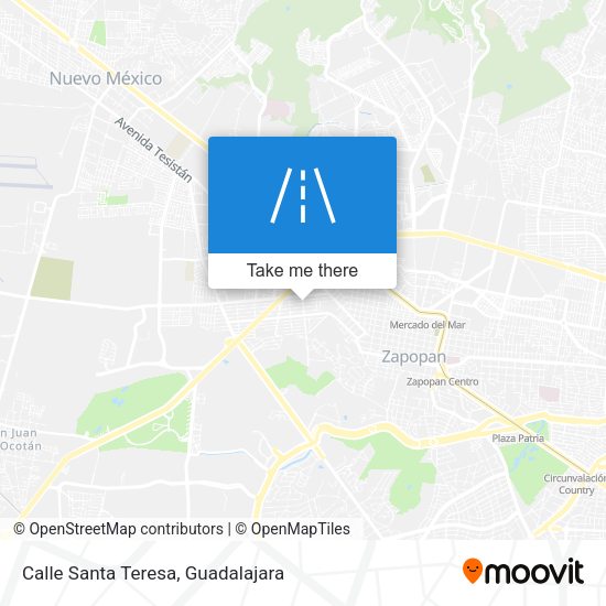 Mapa de Calle Santa Teresa