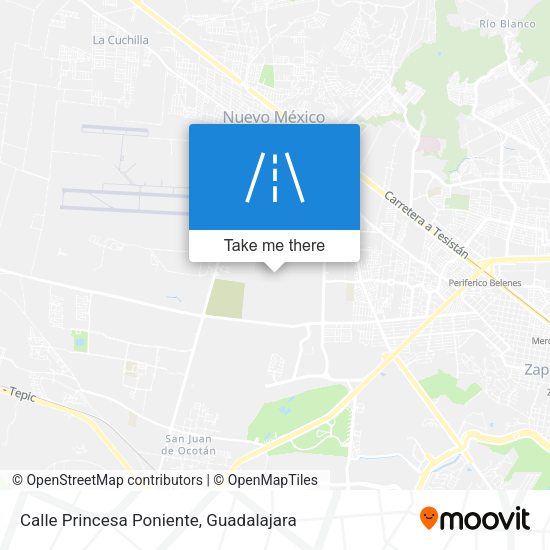 Calle Princesa Poniente map