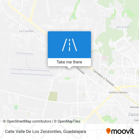 Calle Valle De Los Zenzontles map