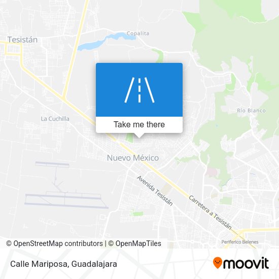 Mapa de Calle Mariposa
