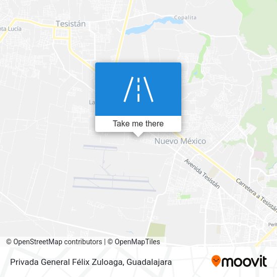 Privada General Félix Zuloaga map
