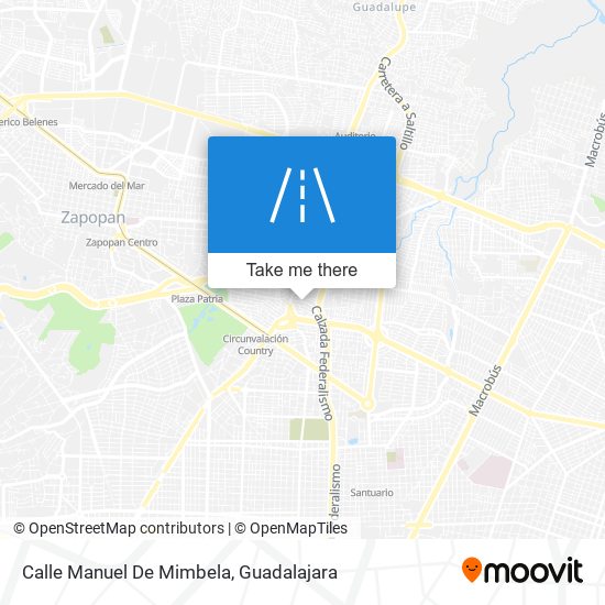 Mapa de Calle Manuel De Mimbela