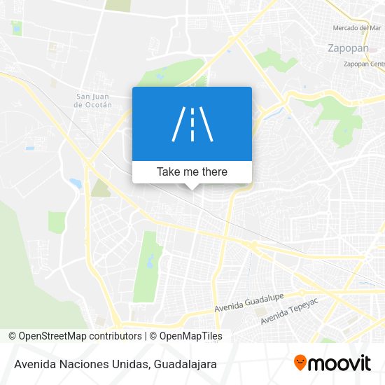 Avenida Naciones Unidas map