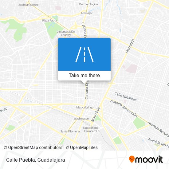 Mapa de Calle Puebla