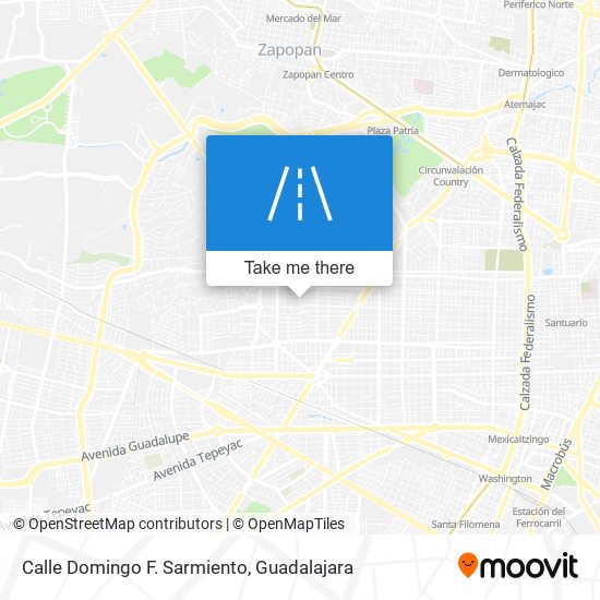 Mapa de Calle Domingo F. Sarmiento