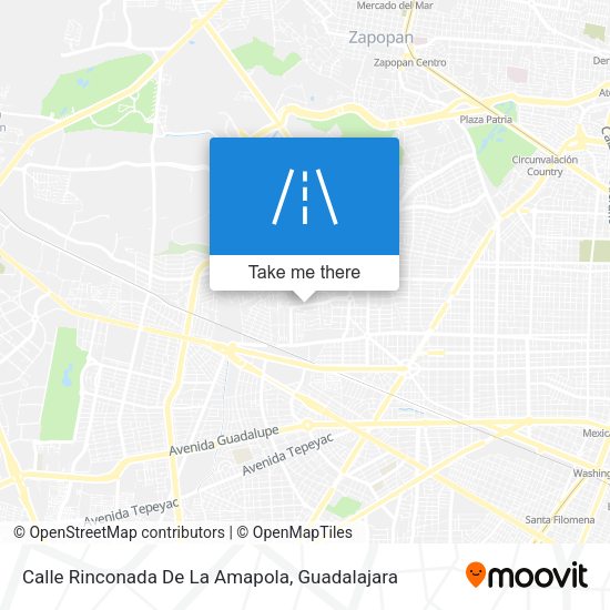 Mapa de Calle Rinconada De La Amapola