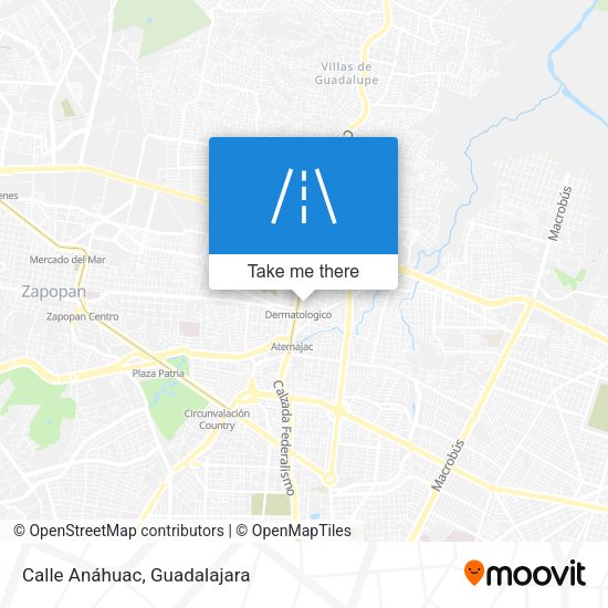 Mapa de Calle Anáhuac