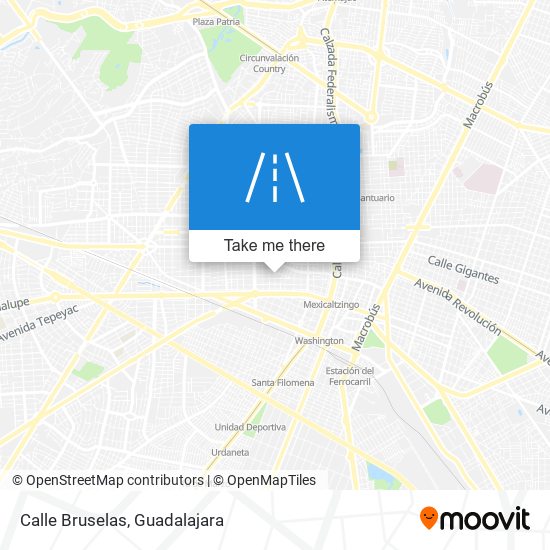 Calle Bruselas map