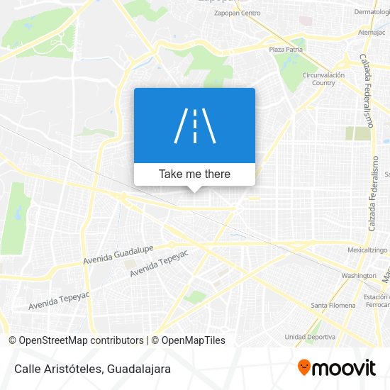 Mapa de Calle Aristóteles
