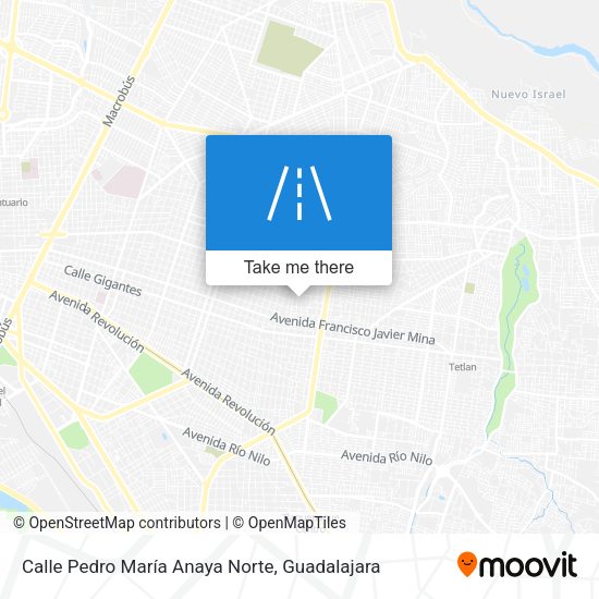 Mapa de Calle Pedro María Anaya Norte