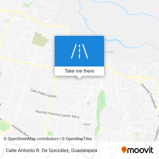 Calle Antonio R. De González map