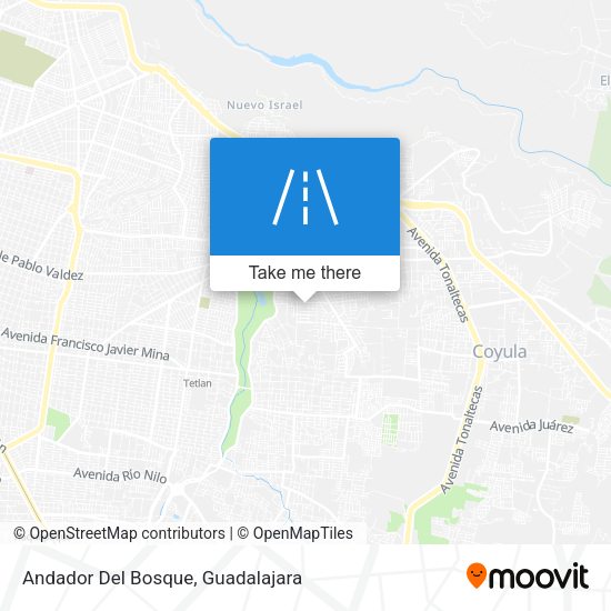 Andador Del Bosque map
