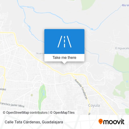 Mapa de Calle Tata Cárdenas