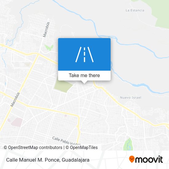 Calle Manuel M. Ponce map