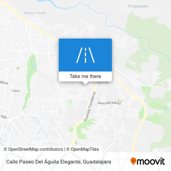 Mapa de Calle Paseo Del Águila Elegante