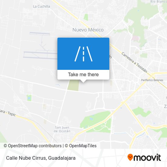 Calle Nube Cirrus map