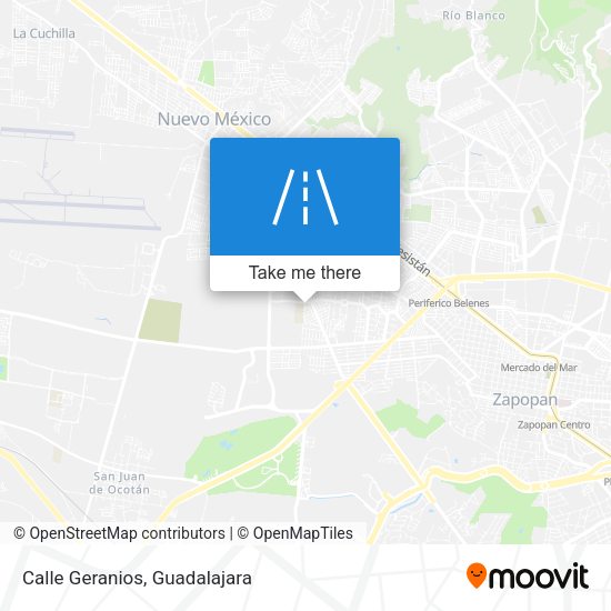 Mapa de Calle Geranios