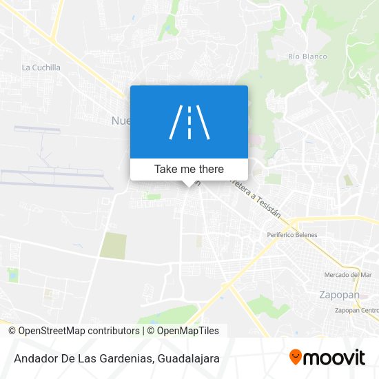 Andador De Las Gardenias map