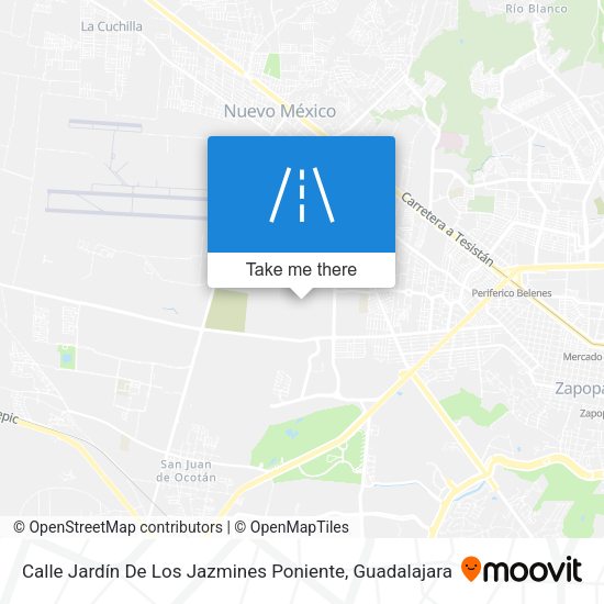 Calle Jardín De Los Jazmines Poniente map