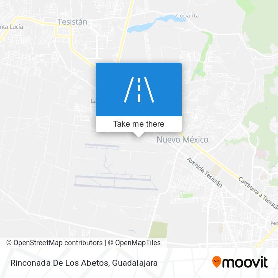 Rinconada De Los Abetos map
