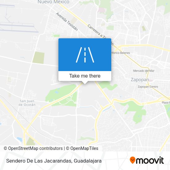 Sendero De Las Jacarandas map