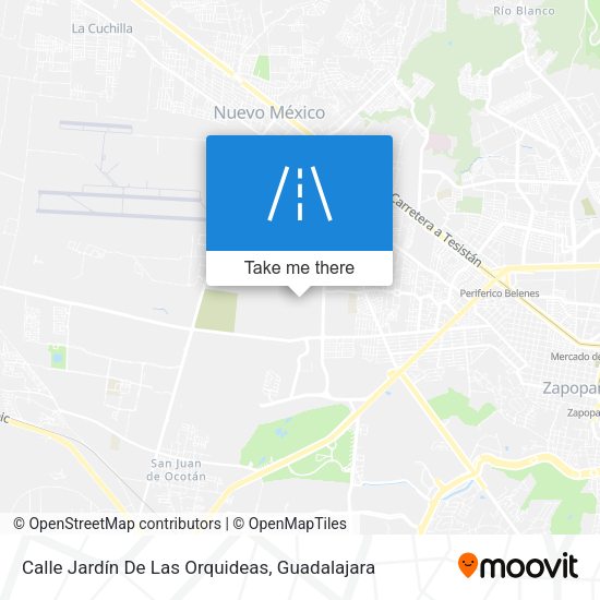 Mapa de Calle Jardín De Las Orquideas