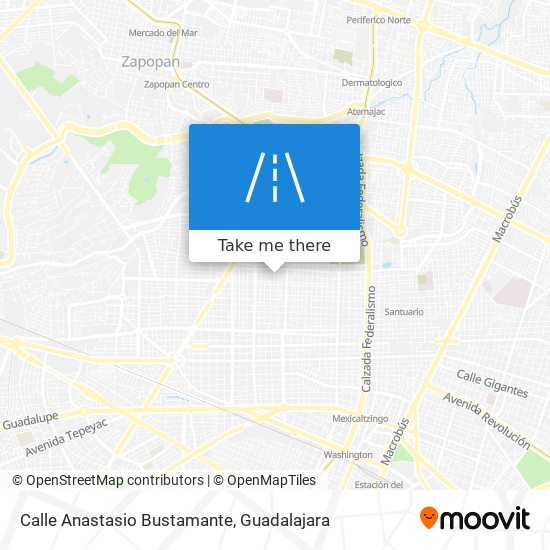 Calle Anastasio Bustamante map