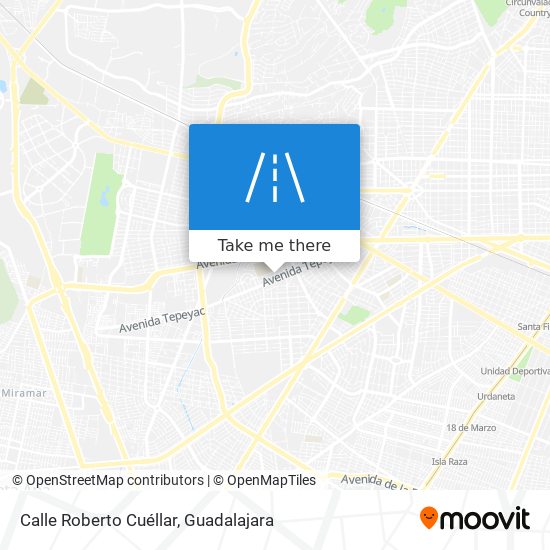 Mapa de Calle Roberto Cuéllar