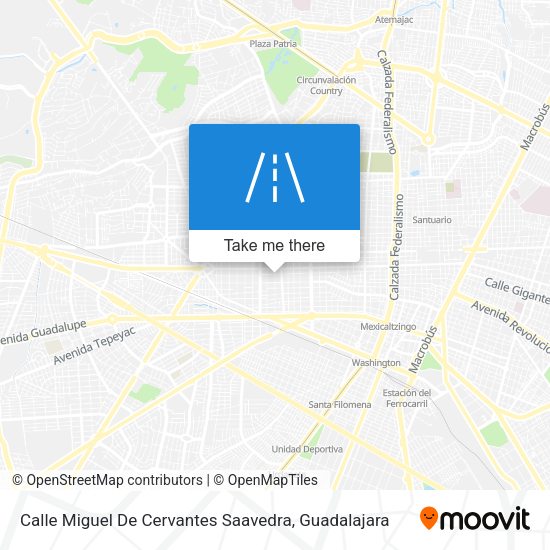 Mapa de Calle Miguel De Cervantes Saavedra