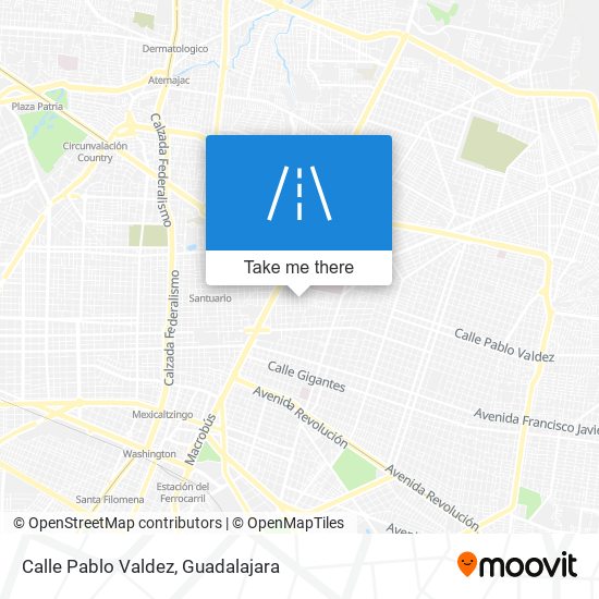 Mapa de Calle Pablo Valdez