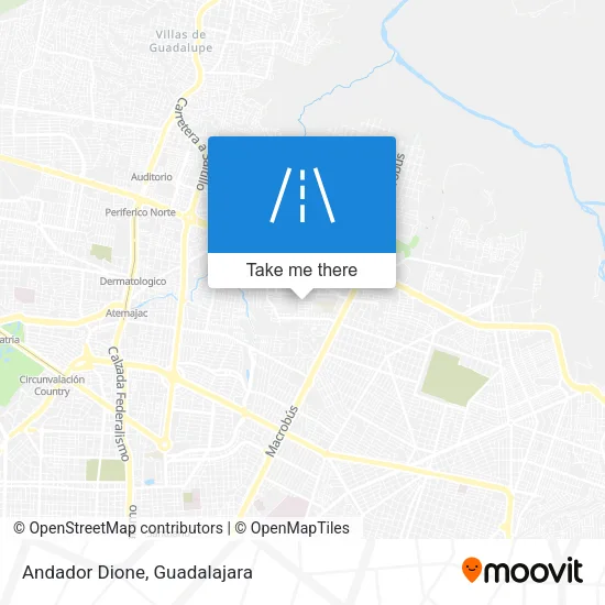 Andador Dione map