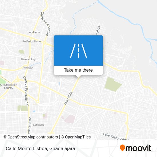 Mapa de Calle Monte Lisboa