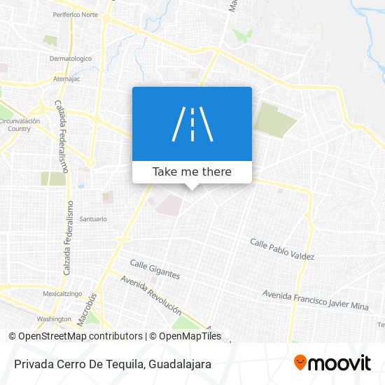 Privada Cerro De Tequila map