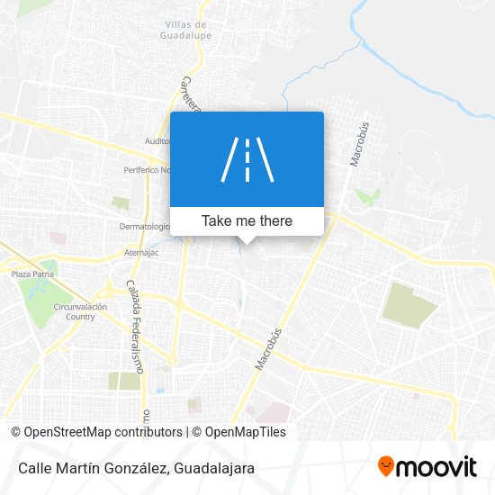 Calle Martín González map