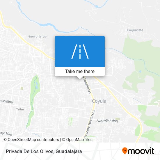 Mapa de Privada De Los Olivos