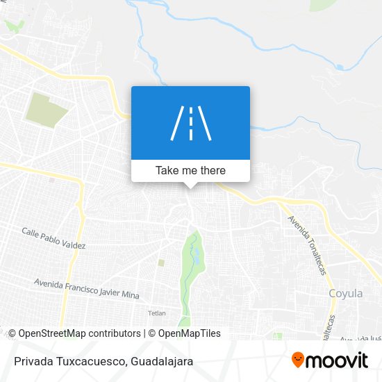 Mapa de Privada Tuxcacuesco