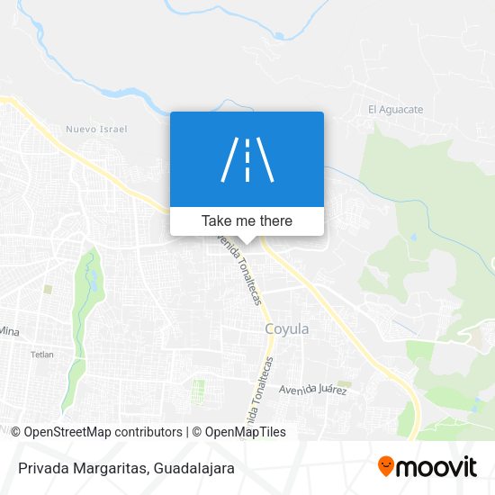 Privada Margaritas map
